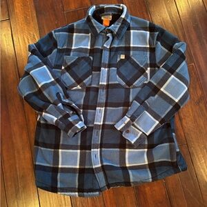 Blue Plaid Men's Jacket